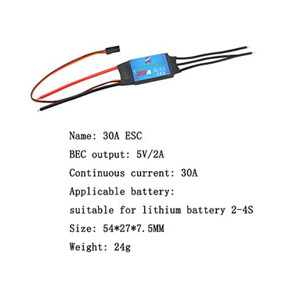 ZMR 30A Bidirectional Brushless ESC 2-4S UBEC 5V 2A Electric Speed Controller for Remote Control Car Pneumatic Underwater