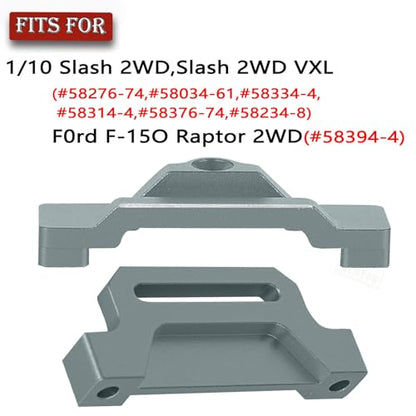 RC Upgrades Part Aluminium Alloy Battery Mount Plate Tray Battery Holder Mount for 1/10 Slash 2WD/Slash 2WD VXL/F0rd F-15O Raptor 2WD,Tall Battery Holder Mount Hold Down,Titanium(#5827) - color: Titanium-(upgrades Part)