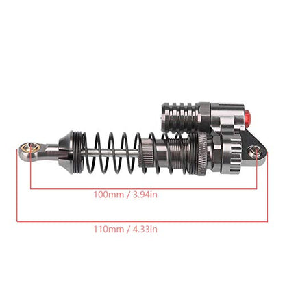 FOSA 4Pcs RC Shock Absorbers, Aluminum Alloy High Strength Springs Shocks Set Damper with 2 Bags of Screws For Axial / SCX10 / D90 / For -4 RC Crawler Car