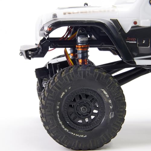 35MM Oil Shock Absorbers Upgrade Compatible with 1/24 RC Crawlers | Fits Axial SCX24 / FCX24 - Oil Damper Upgrade - Orange - color: Gray/Orange