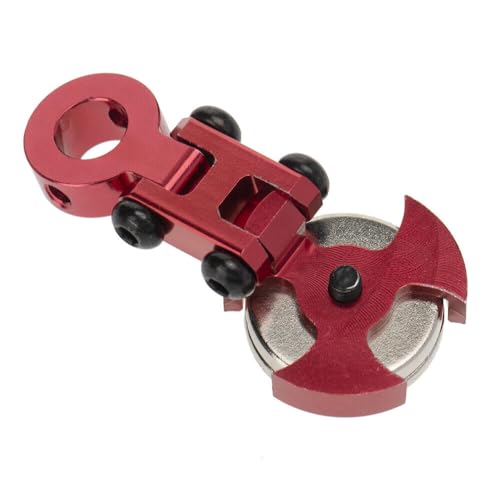 2 Pieces Aluminum Alloy Magnetic Invisible Body Post Mount Compatible for 1/10 SCX10 D90 RC Car Modification Kits (Red) - color: Red