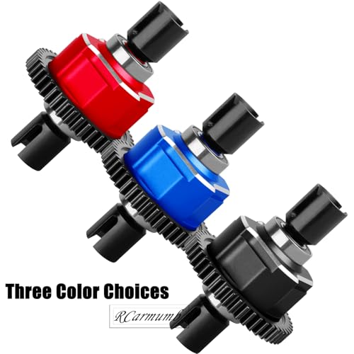 46T Center Differential Assembly #9585 Upgrades Part for Sledge 1/8,Heavy Duty Medium Carbon Steel & Aluminum Alloy RCarmumb RC Truck Replacement Upgrade,Navy Blue - color: Navy Blue(1set)