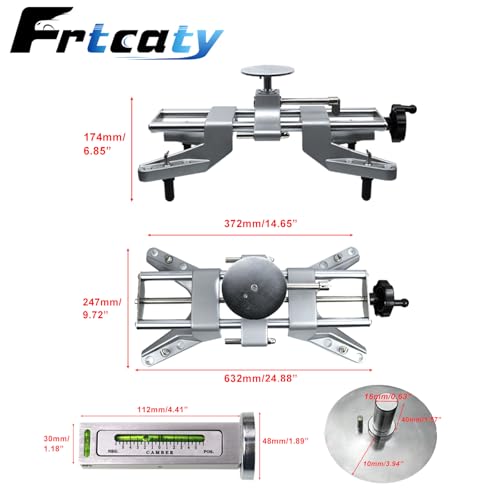 Wheel Alignment Tool 3PCS for 11-25" Rims with Magnetic Adapter | Magnetic wheel clamp kit for accurate camber & caster measurement. Fits 11-25" rims.