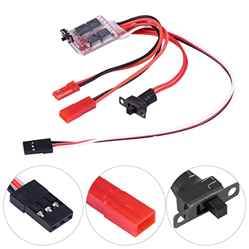 2 PCS 20A Brushed ESC Motor Speed RC ESC 2KHz car Motor Forward Reverse Brush Brake Work with 130 180 260 280 380 Brushed for Car, MINi RC Boat Tank