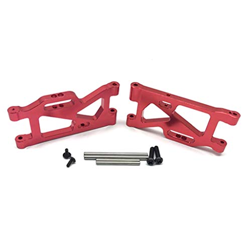 5Pcs 14th RC Car Truck Parts Rear Hub Carriers Set Fits WLtoys 144001 - Upgrade Your Kit with Weight & Aluminum Construction - Perfect for DIY Enthusiasts and - Red, Red - color: Red
