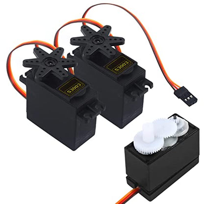 RGBZONE 4PCS S3003 Servo Motor Standard RC Servo High Speed for Smart Car Robot Boat RC Helicopter - size: S3003