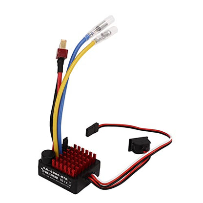 Keenso RC Car Brushed ESC, 6860 RTR 60A Electronic Speed Controller for 1/10 RC Crawlers Tanks Cars Boats for Various Environments
