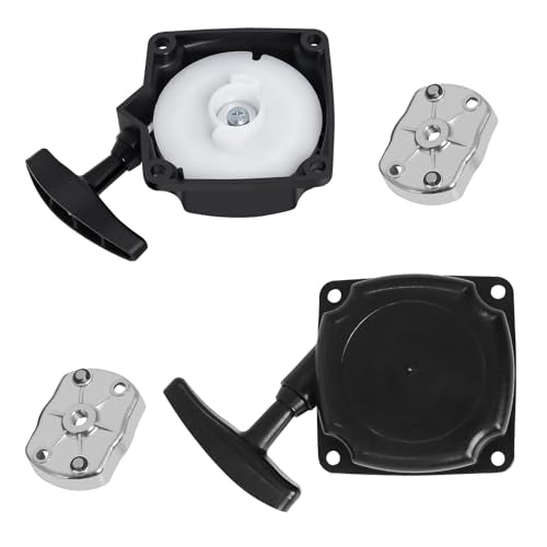Gekufa 33cc Recoil Pull Start Starter for Compatible with ATVs Pocket Dirt Bike 43cc 47cc 49cc 50cc Gas Scooters Pocket Bikes Mid-Bikes Mini-Choppers Small Quads with Claw Pawl Cog (Set of 2)