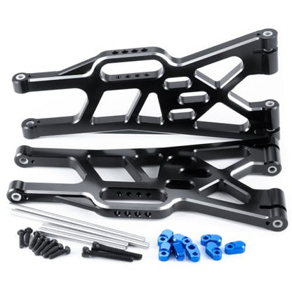 Aluminum Alloy Front or Rear Suspension Upper/Lower Arms | Upgrade Parts, For 1/5 Tra-xxas X-MAXX XMAXX, RC Car Buggy - color: Upper + Lower Arms