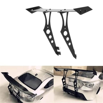 RC Accessory Compatible with Tamiya for TT02 XV01 94123 PGT2 for HSP 1/10 RC Car Upgrade Parts Aluminum Alloy for Rally Car Tail Wing Rear Spoiler Wing