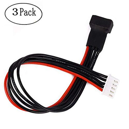 3 Pack ShareGoo 20CM 22AWG JST-XH Balance Charging Extension Cable Wire Lead Adapter for RC Car Truck FPV Battery 4S Lipo Battery