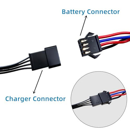7.4V Li-ion and Lipo Battery Charger SM-4P Charger for RC Car RC Boat Gel Blaster USB Charging Cable (2PCS)