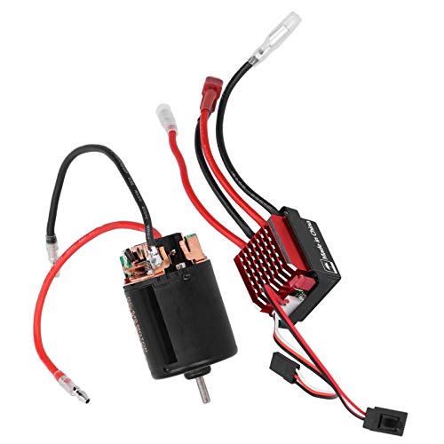 RC Motor ESC Combo, High Torque 360A Brushed Motor Kit 540 with T Plug for 1/10 Scale RC Cars Off-Road Racing Hobbyists - size: 55T