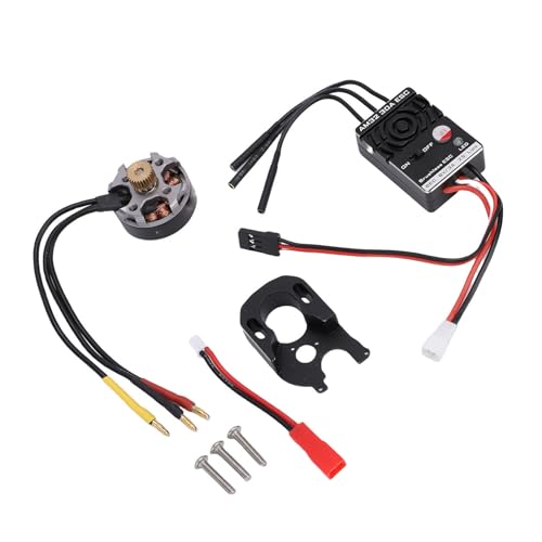 JTLB Brushless Outrunner Motor ESC Combo Fit for Axial SCX24 1/24 RC Crawler Kit 30A with Mount