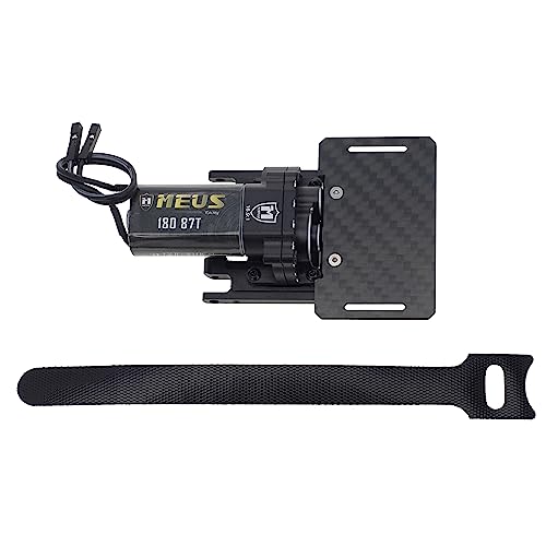 MEUS RACING TRX4M Transmission Motor Kit with Skid Plate and Battery Mount for TRX4M Defender Bronco K10 F150 1/18 RC Crawler Car Upgrades Toy Vehicles and Accessories (Black) - color: Black