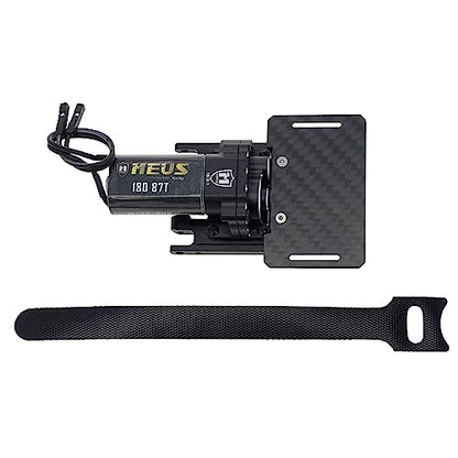 MEUS RACING TRX4M Transmission Motor Kit with Skid Plate and Battery Mount for TRX4M Defender Bronco K10 F150 1/18 RC Crawler Car Upgrades Toy Vehicles and Accessories (Black) - color: Black