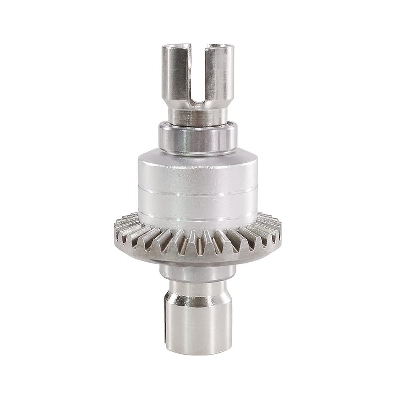 Metal Gear Differential Assembly Upgradeds for MJX Hyper Go 1/16 16207 16208 16209 16210 H16 H16PL M162 H16V3 H16BM 1/14 14301 14302 14303 RC Car (Silver) - color: Silver