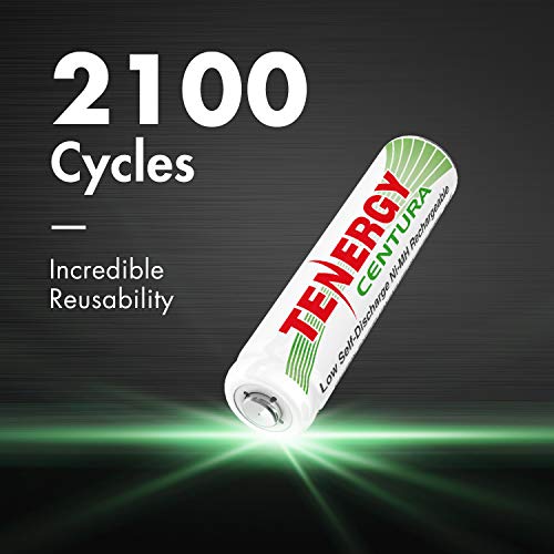 Tenergy 12 Pack Centura AAA and TN160 Charger, Low Self-Discharge AAA 1.2V 800mAh NiMH Rechargeable Batteries for Remote Controllers, Toys, and More - size: Charger + 12 Pack Centura AAA