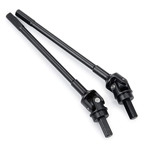 2PCS Hardened Steel Front Drive Shaft CVD Dogbone Front Driveshaft CVD Set Compatible with Capra 1.9 UTB AXI03004 1/10 RC Crawler Car Upgrade Parts Accessories