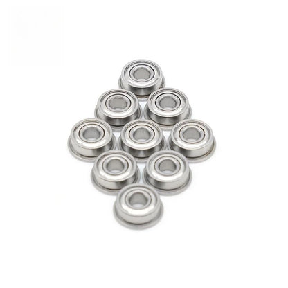 MF104ZZ Flange Bearing 4x10x4 mm ABEC-7 (10 PCS) Miniature Flanged MF104 Z ZZ Ball Bearings - size: MF104ZZ 4x10x4