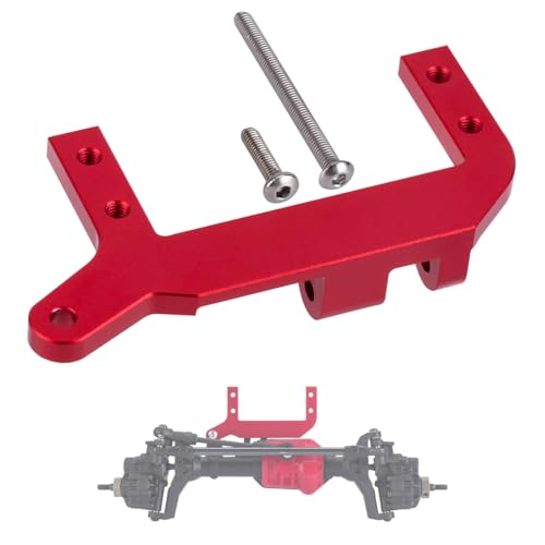 RC TRX4 Servo on Axle Mount,TRX4 SOA Mount 4-Link Suspension for 1/10 RC Crawler Car TRX-4 Aluminum Upgrade Parts (Red) - color: Red