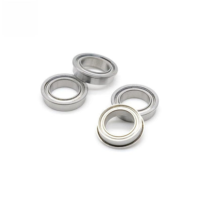 F6700ZZ Flange Bearing 10x15x4 mm (10 PCS) Double Shielded Deep Groove Flanged F6700 Z ZZ Ball Bearings F6700Z - size: F6700ZZ 10x15x4 mm