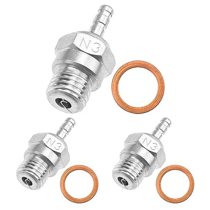 RC Pull Starter R020 & RC Glow Plug #3 N3 Medium Hot Spark Nitro Engine Parts 70117