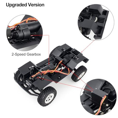 TRX4M Frame Chassis Assembled with 2-Speed Gearbox for Rc Crawler TRX4-M Bronco Defender JJRC C8809 c8801 UpgradePart