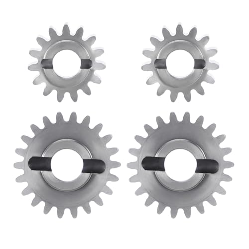 INJORA Stainless Steel 15/22T Overdrive Portal Gears Set for 1/18 RC Crawler Redcat Ascent-18 Upgrade - size: 15/22T