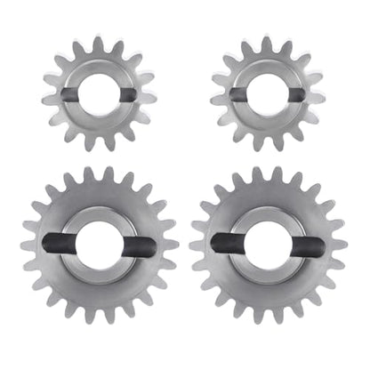 INJORA Stainless Steel 15/22T Overdrive Portal Gears Set for 1/18 RC Crawler Redcat Ascent-18 Upgrade - size: 15/22T