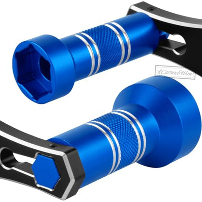 RC Interchangeable 17mm & 24mm Upgrades Part for 1/6 1/8 1/10 Scale RC Car Trucks Crawler Buggy,Spanner Repair Tool,Navy Blue - color: Navy Blue(1set)