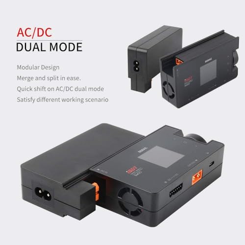 ISDT 608AC 50W AC/200W DC LiPo Battery Balance Charger, Smart XT60 RC Battery Detachable Charger/Discharger for Life, Lilon, LiPo, LiHv 1-6S / Pb 1-12S / NiMH 1-16S