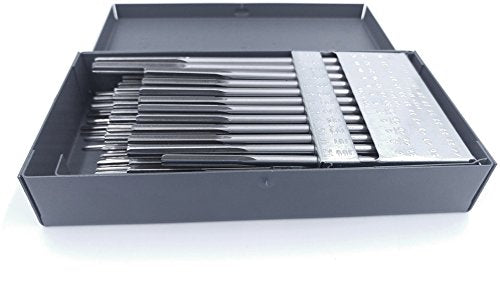 Accusize Industrial Tools 60 Pcs No.1 to No.60 Hss Ansi Chucking Reamer Set in Huot USA Index Metal Box, 5500-Sk00 | 60 Pc Set, Straight Shank, Straight Flute, Right-Hand Cut, +0.0001 to +0.0005 in Tolerance, Huot Box - size: #1 to 60#