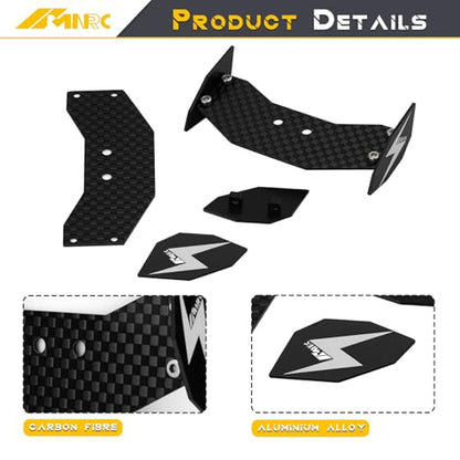 Alum Carbon Fiber Rear Wing Compatible with Losi 1/24 Micro-B Buggy Series Upgrades Part 2PCS