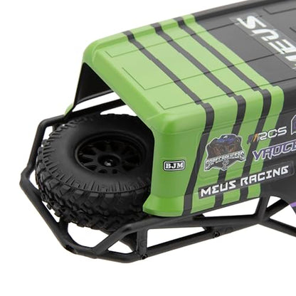MEUS Racing MB18 TRX4M Body & Chassis Kit for Traxxas TRX4M Defender Bronco K10 F150 High Trail 1/18 RC Crawler Upgrades Parts (Green&Purple) - color: Green&purple
