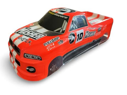 1/10 Scale RC Painted Drift Racing Touring Off-Road Car Body Shell for Monster Truck Neon Orange 260mm