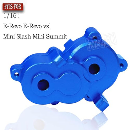 Center Gearbox Transmission Case Upgrades Part for 1/16 E-Revo/Mini Slash/Mini Summit,Aluminum Gearbox Differential Housings Hops Up,Navy Blue - color: Navy Blue/(for E-revo)