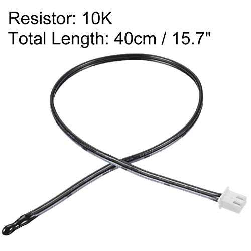 uxcell 2 Pcs 10K NTC Thermistor Probe 15.7 Inch Epoxy Sensitive Temperature Temp Sensor for Air Conditioner - style: 10K