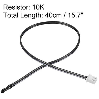 uxcell 2 Pcs 10K NTC Thermistor Probe 15.7 Inch Epoxy Sensitive Temperature Temp Sensor for Air Conditioner - style: 10K