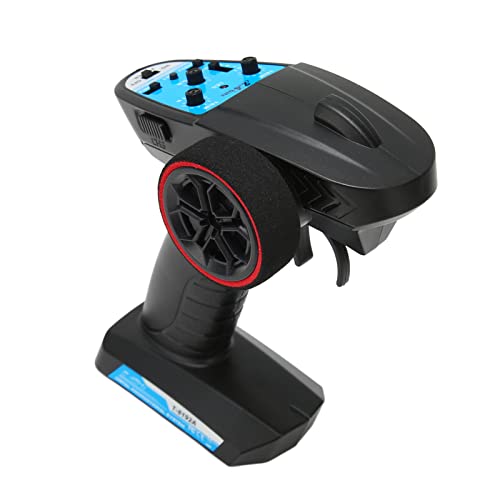 RC Transmitter and Receiver, 3 Channel 2.4GHz with 100+ Meters Range Throttle Speed Limit Braking Protection, RC Controller and Receiver Kit with 2.4GHz for Car Boat