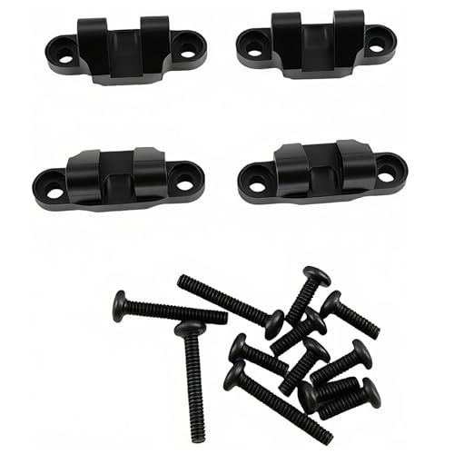 Lower Shock Mount for Losi 1/18 Mini LMT 4X4 RC Monster Truck (Black) | Aluminum,Monster Truck,Suspension Mount Set,Upgrade Parts,LOS211044 Compatible,LOS01026 Compatible,CNC Machined,High Strength - color: Black