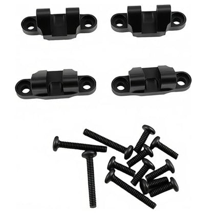 Lower Shock Mount for Losi 1/18 Mini LMT 4X4 RC Monster Truck (Black) | Aluminum,Monster Truck,Suspension Mount Set,Upgrade Parts,LOS211044 Compatible,LOS01026 Compatible,CNC Machined,High Strength - color: Black