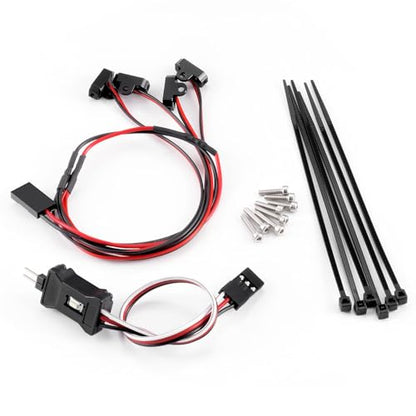 MORLORDY M1.4 M2.0 RC Rock Lights Kit with Controller - RC Chassis Underglow Lights for TRX4M Ascent18 FCX24 FCX18 1/18 RC Crawler Cars Upgrade Parts