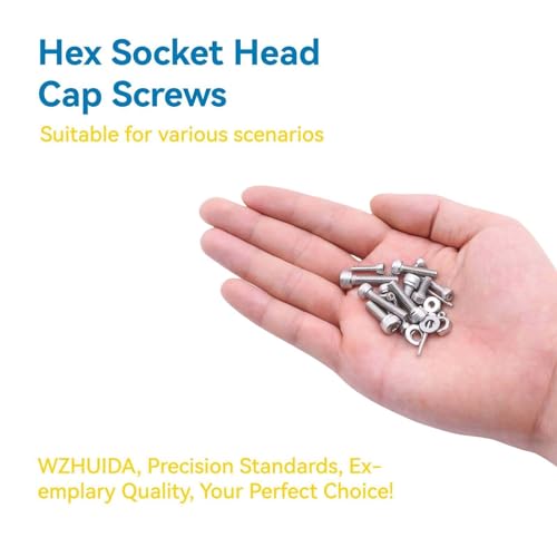 1080 Pcs M3 Screw Assortment, M3*6mm, 8mm, 10mm, 12mm, 14mm, 16mm, 18mm, 20mm, 25mm, 30mm, 35mm, 40mm, 50mm, Stainless Metric Hex Socket Head Cap Screws Nuts and Washers with Wrench - size: Hex Socket Head Cap