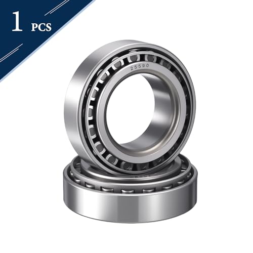 25590/21 Tapered Roller Bearing Cone and Cup Set | 1.796" Bore 3.27" OD 0.9375" Cup Width, Chrome Steel Taper Bearings Set, ABEC-3 - size: 25590/25521