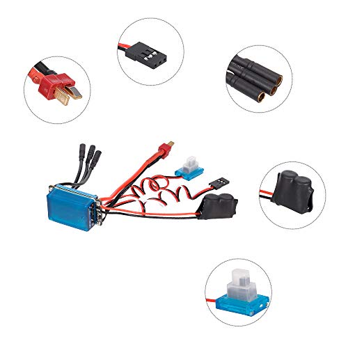 GoolRC 2435 4800KV 4P Sensorless Brushless Motor with 25A Brushless ESC?Electric Speed Controller?for 1/16 1/18 RC Car Truck