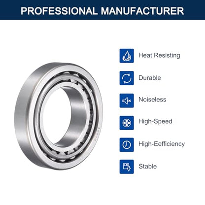 2 Pack 30210 Tapered Roller Bearing Cone and Cup Set | 50mm Bore 90mm OD 22mm Cup Width, Chrome Steel Wheel Bearings, ABEC-3 - size: 30210