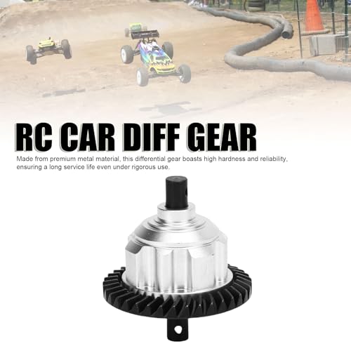 RC Car Differential Gear, Upgrade Rear Diff Gears Kit Seamless Replacement for 1/10 MAXX Slash (Silver)