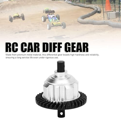 RC Car Differential Gear, Upgrade Rear Diff Gears Kit Seamless Replacement for 1/10 MAXX Slash (Silver)