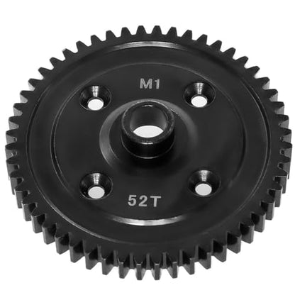 Hardened Steel Spur Gear 52T M1.0 for Traxxas 1/8 Sledge Monster Truck, Machined Steel Replacement for 9652, 9652X - size: 52T
